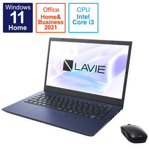 NEC 【アウトレット】モバイルパソコン LAVIE N14シリーズ ネイビーブルー [14.0型/Core i3/メモリ：8GB/SSD：256GB] PC-N1435CAL