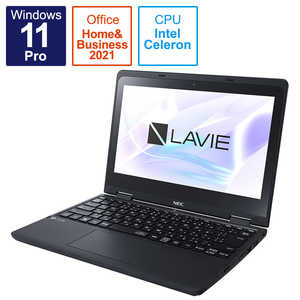 NEC モバイルパソコン LAVIE N11シリーズ ファインブラック [11.6型/intel Celeron/メモリ:4GB/eMMC:128GB/2021年10月] PC-N1115CAB