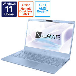 NEC ノートパソコン LAVIE N13シリーズ メタリックライトブルー [13.3型 /Windows11 Home /AMD Ryzen 7 /メモリ：16GB /SSD：512GB] PC-N1375DAM