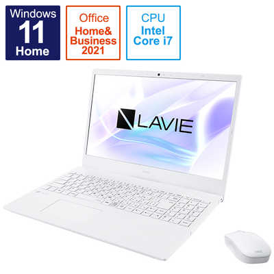 NEC 【アウトレット】ノートパソコン LAVIE N15シリーズ パールホワイト PC-N1570EAW