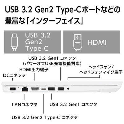 NEC ノートパソコン LAVIE N15シリーズ パールホワイト ［15.6型