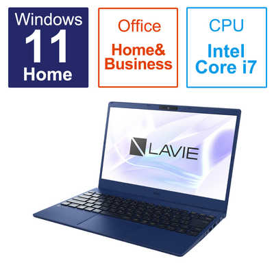 NEC ノートパソコン LAVIE N13(N1375/FAL) ネイビーブルー PC-N1375FAL ...