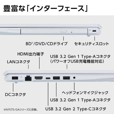 NEC ノートパソコン LAVIE N15 [ 15.6型 / Win11 Home / Core i3