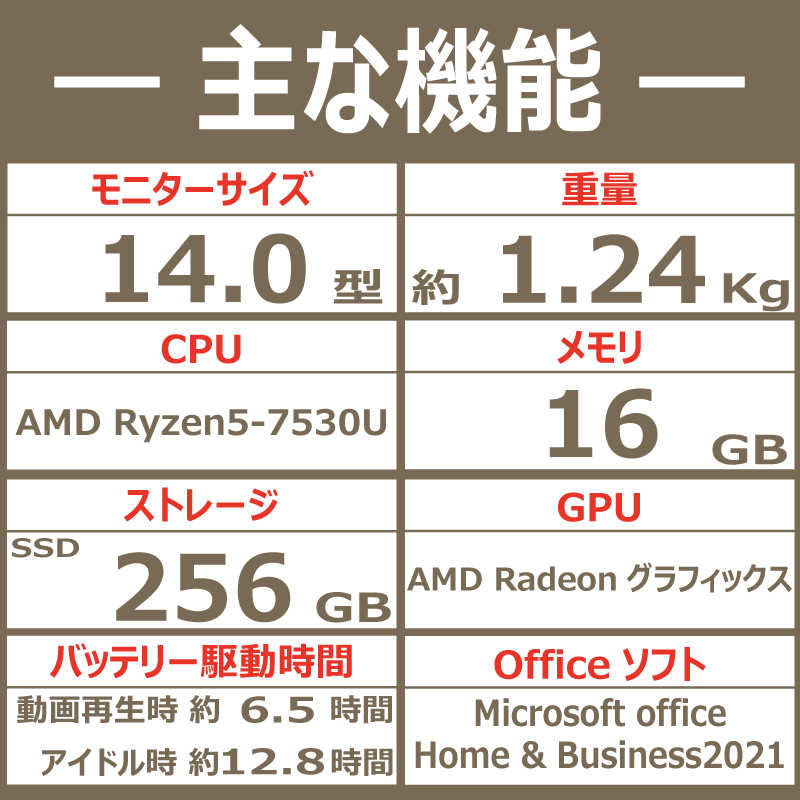 NEC NEC ノートパソコン LAVIE N14 Slim ネイビーブルー [14.0型 /Win11 Home /AMD Ryzen 5 /メモリ：16GB /SSD：256GB /Office] PCN1455HAL PCN1455HAL