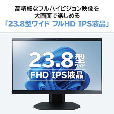 NEC デスクトップパソコン LAVIE A2355/JAB ファインブラック [23.8型