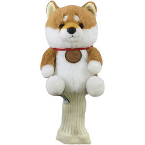 キュート販売 ゴルフクラブヘッドカバー まめしば 茶 H0022