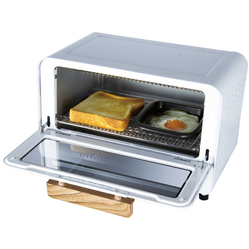 デバイスタイル デバイスタイル オーブントースター 1000W/食パン2枚 ホワイト DTA-11-W DTA-11-W