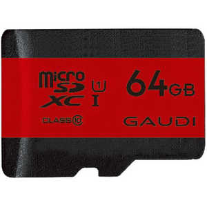 GAUDI microSDXCカード (Class10/64GB) GMSDXCU1A64G GAUDI microSDXCカード (Class10/64GB) GMSDXCU1A64G
