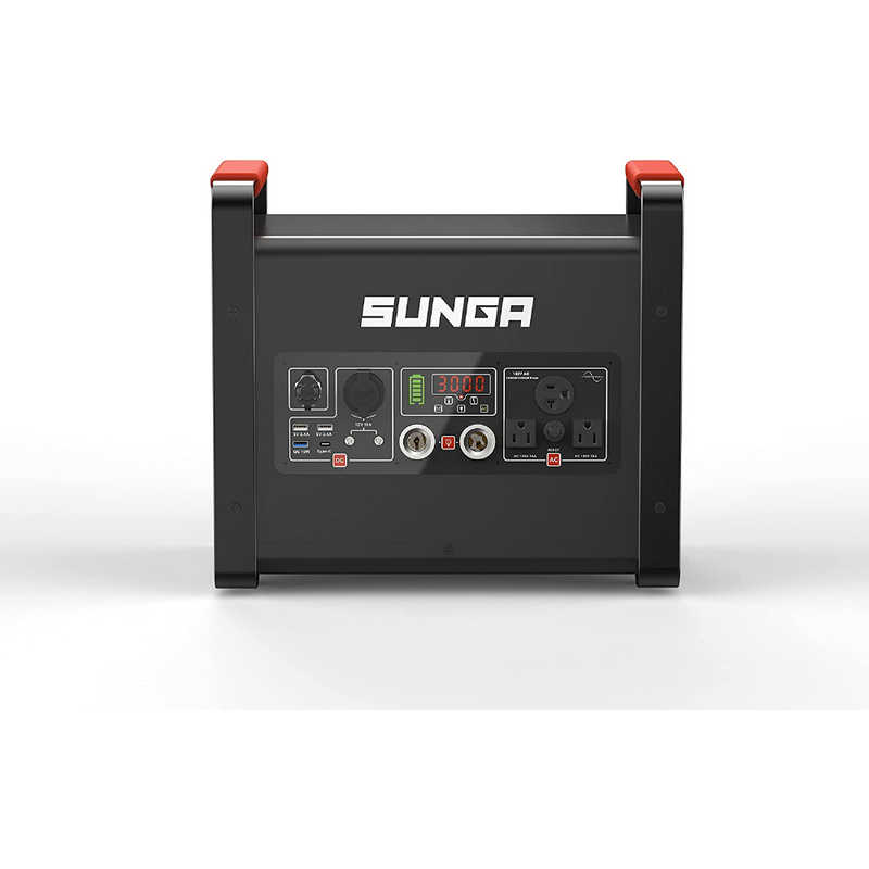 SUNGA SUNGA ポータブル電源 SUNGA ブラック SUNGA ［10出力 /AC・ソーラー充電］ LK3000 LK3000