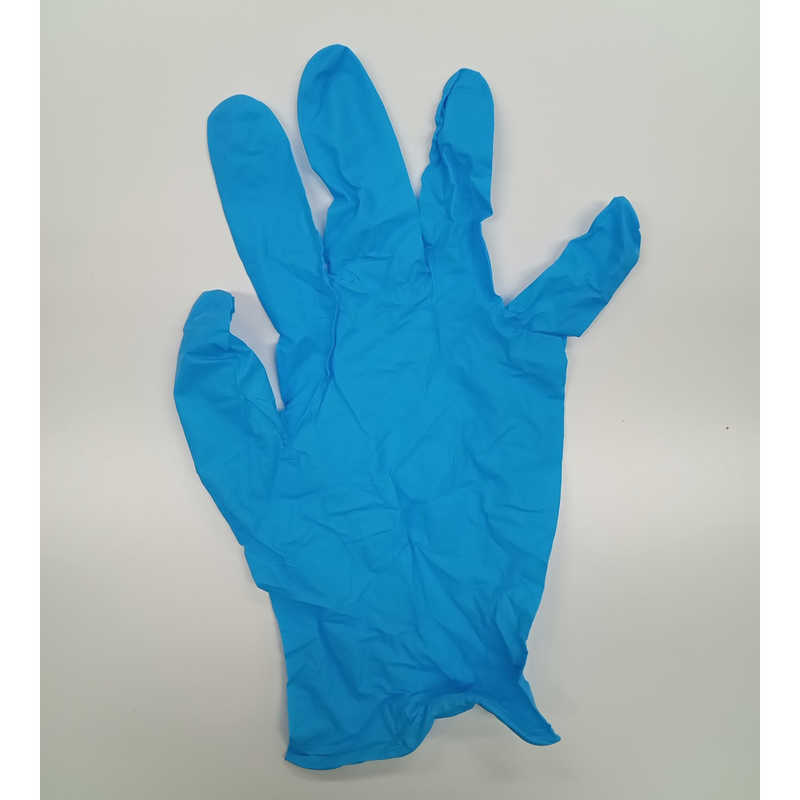 システムポリマー システムポリマー 使い捨てニトリル手袋極うす手タイプMサイズ100枚 ブルー  
