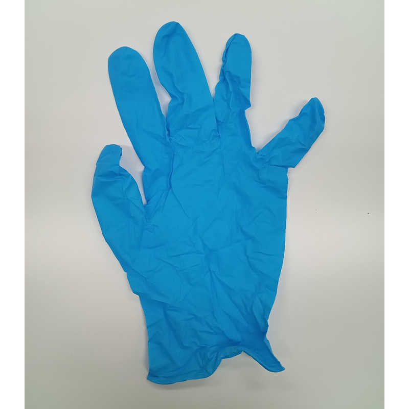 システムポリマー システムポリマー 使い捨てニトリル手袋極うす手タイプLサイズ100枚 ブルー  