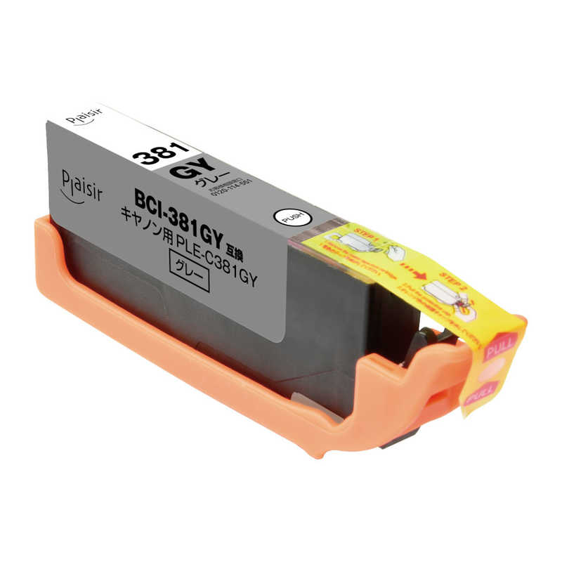プレジール プレジール 互換プリンターインク グレー PLE-C381GY PLE-C381GY