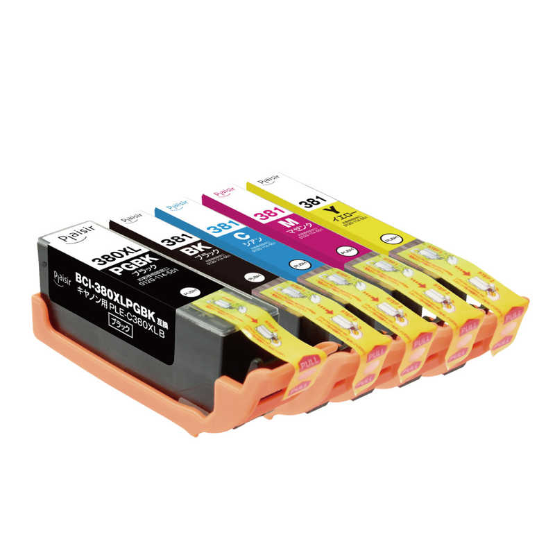 プレジール プレジール 互換プリンターインク 5色 PLE-C381-5P PLE-C381-5P