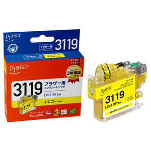 プレジール 互換インクカートリッジ 【ブラザー用 LC3119Y互換】 BPL-BR3119Y プレジール 互換インクカートリッジ 【ブラザー用 LC3119Y互換】 BPL-BR3119Y