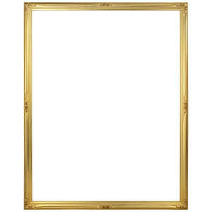 同志舎 木製デッサン額(手彫り) 早蕨 大衣 金 サワラビGタイコロ