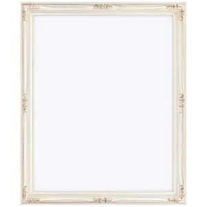 同志舎 木製デッサン額(手彫り) 早蕨 吋 銀 サワラビSインチ