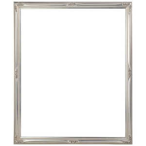 同志舎 木製デッサン額(手彫り) 早蕨 四ツ 銀 サワラビSヨツ