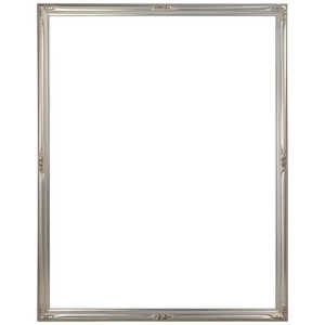 同志舎 木製デッサン額(手彫り) 早蕨 三々 銀 サワラビSサンサン