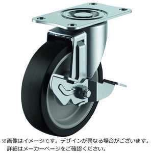 ユーエイキャスター ユーエイ プレート式 自在 キャスター ゴム 車輪径100mm ストッパー付き SILENTタイプ SFHG-DS型 取付寸法82×40 SFHG100NRBDS ユーエイキャスター ユーエイ プレート式 自在 キャスター ゴム 車輪径100mm ストッパー付き SILENTタイプ SFHG-DS型 取付寸法82×40 SFHG100NRBDS