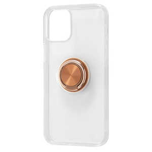 レイアウト iPhone 12 mini 5.4インチ対応 TPUソフト リング付 ブロンズ RT-P26TC30/BZM レイアウト iPhone 12 mini 5.4インチ対応 TPUソフト リング付 ブロンズ RT-P26TC30/BZM