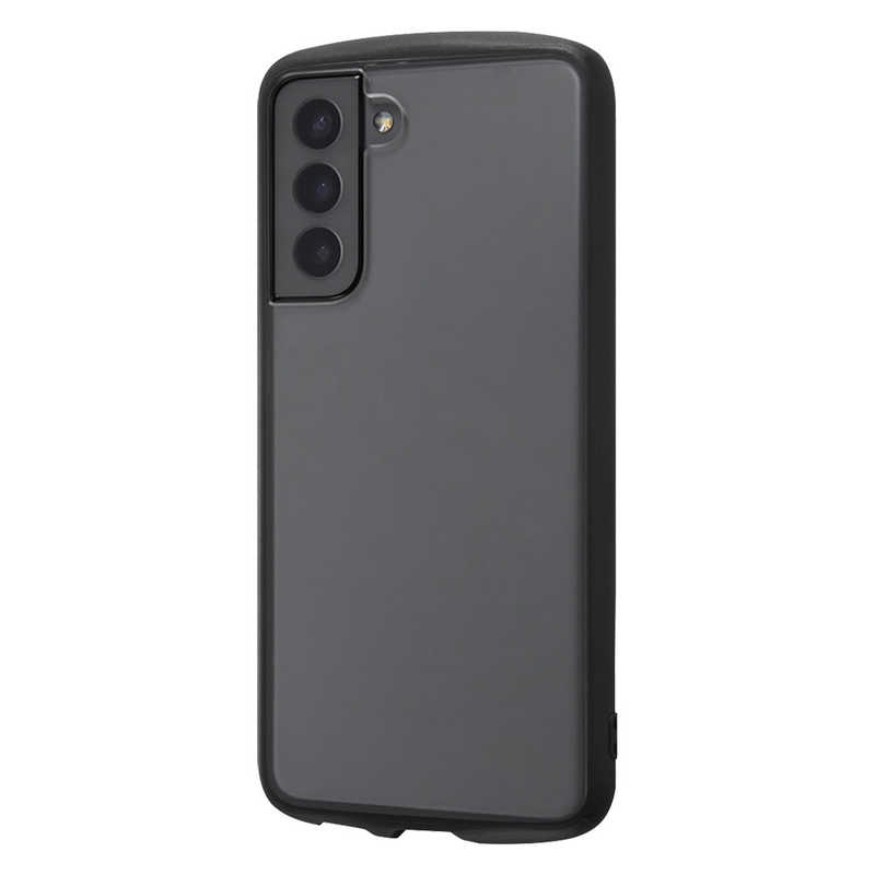 レイアウト レイアウト Galaxy S21 5G 耐衝撃ハイブリッド Puffull/クリア ブラック RT-GS21CC14/CBM RT-GS21CC14/CBM