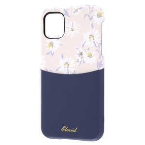 レイアウト iPhone 11 6.1インチ オープンレザー 花柄 ICカード対応/ダークネイビー RT-P21EVC3/DN レイアウト iPhone 11 6.1インチ オープンレザー 花柄 ICカード対応/ダークネイビー RT-P21EVC3/DN