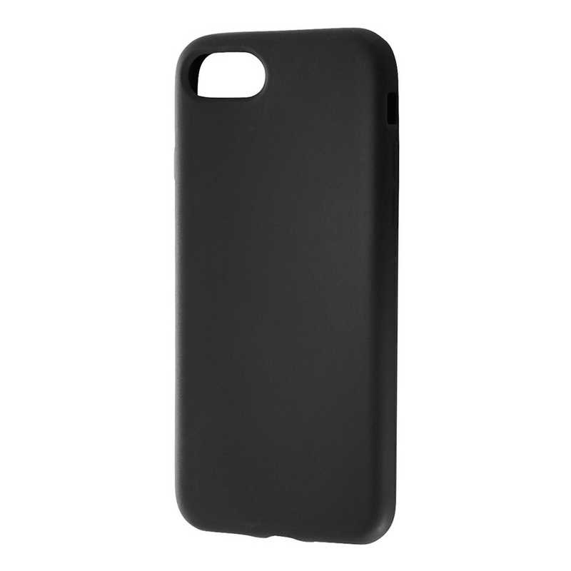 レイアウト レイアウト iPhone SE 第3世代/第2世代/8/7専用 シリコン シルキータッチ ブラック RT-P24C1/B RT-P24C1/B