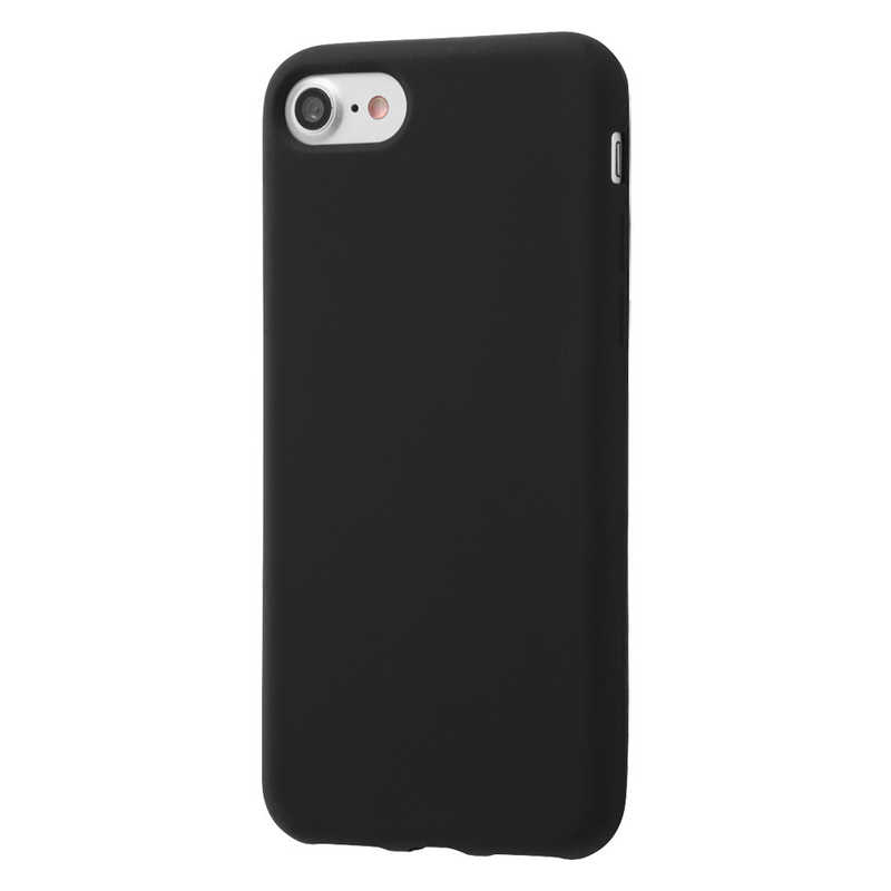 レイアウト レイアウト iPhone SE 第3世代/第2世代/8/7専用 シリコン シルキータッチ ブラック RT-P24C1/B RT-P24C1/B