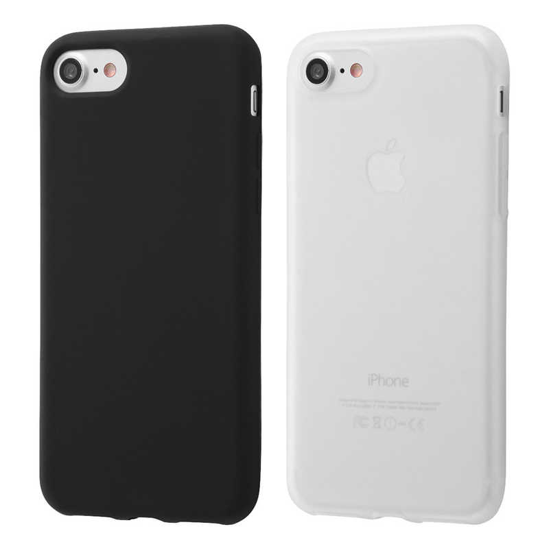 レイアウト レイアウト iPhone SE 第3世代/第2世代/8/7専用 シリコン シルキータッチ ブラック RT-P24C1/B RT-P24C1/B