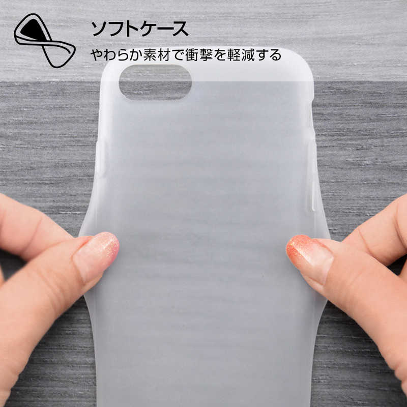 レイアウト レイアウト iPhone SE 第3世代/第2世代/8/7専用 シリコン シルキータッチ ブラック RT-P24C1/B RT-P24C1/B