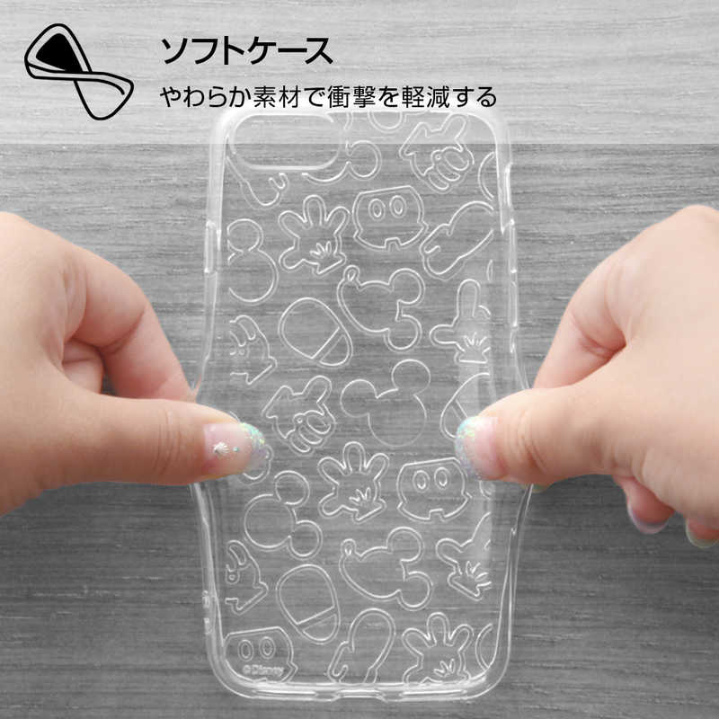 レイアウト レイアウト iPhone SE 第3世代/第2世代/8/7専用 ディズニー/TPUソフト キラキラ ミッキー RT-DP24A/MKM RT-DP24A/MKM