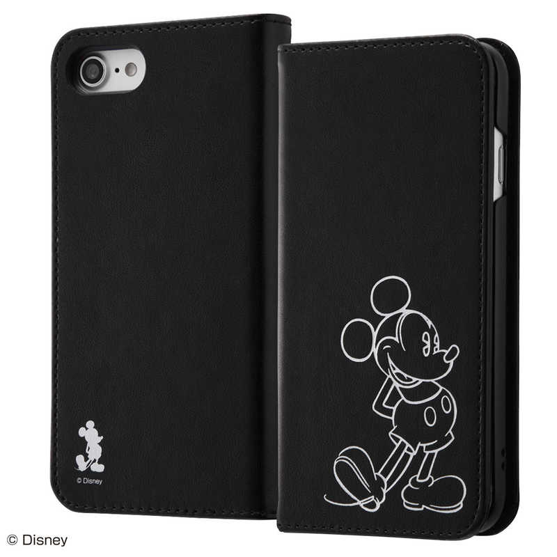 レイアウト レイアウト iPhone SE 第2世代 4.7インチ/8/7 ディズニー/手帳 ホットスタンプ ミッキー RT-DP24I/MK RT-DP24I/MK