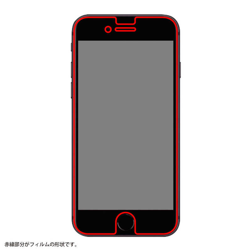 レイアウト レイアウト iPhone SE 第3世代/第2世代/8/7専用 TPUフィルム 衝撃吸収 光沢 RT-P25F/WZD RT-P25F/WZD
