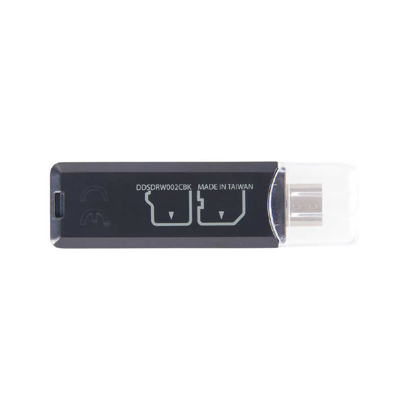 DADANDALL DADANDALL カード リーダーライター  SDカード & microSD(ブラック)  DDSDRW002CBK DDSDRW002CBK
