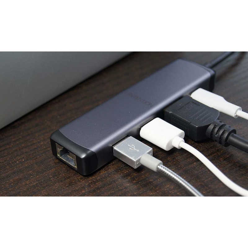DADANDALL DADANDALL USB PD対応 100W ドッキングステーション DINTENTION スペースグレー [USB Power Delivery対応] DDPRUC0001SG DDPRUC0001SG