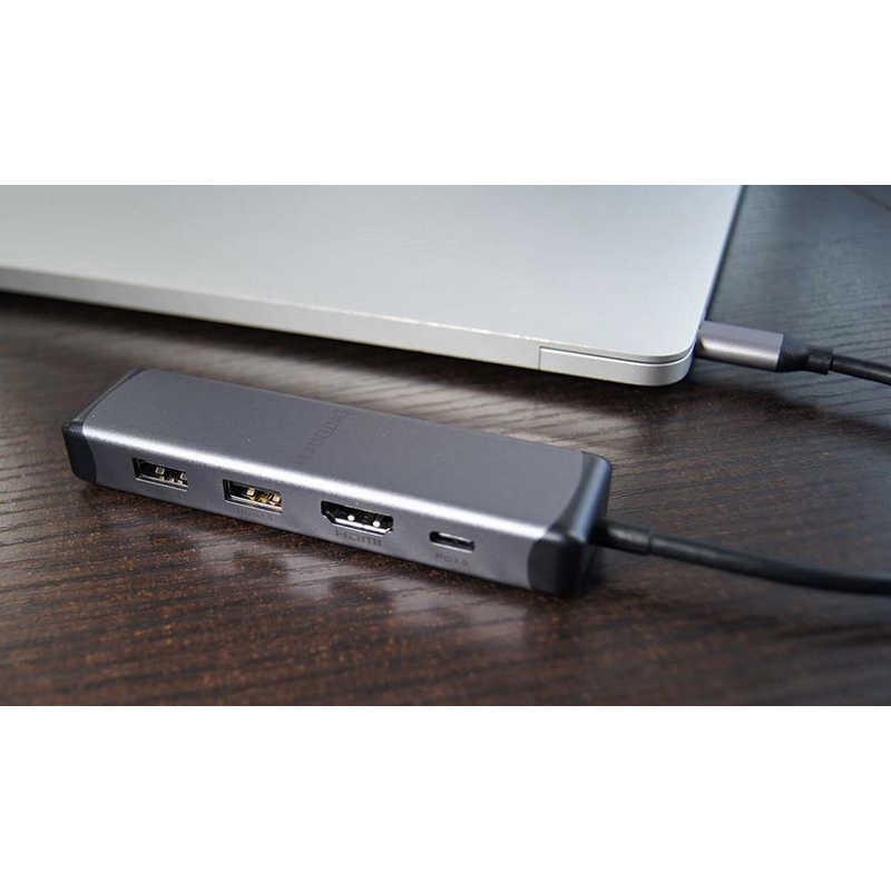DADANDALL DADANDALL USB PD対応 100W ドッキングステーション DINTENTION スペースグレー [USB Power Delivery対応] DDPRUC0001SG DDPRUC0001SG
