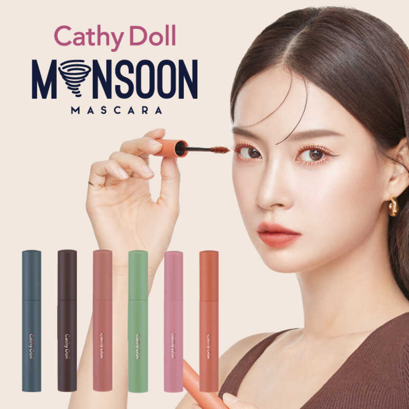日本機能性コスメ 日本機能性コスメ Cathy Doll(キャシードール)モンスーンマスカラ 01 Moonless(ブラック)  