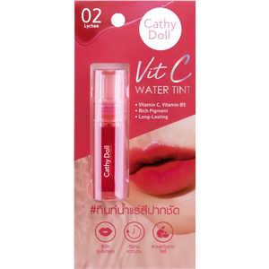 日本機能性コスメ Cathy Doll(キャシードール)Vit C ウォーターティントリップ 2.7g 02 ライチ CDVCWテイント02