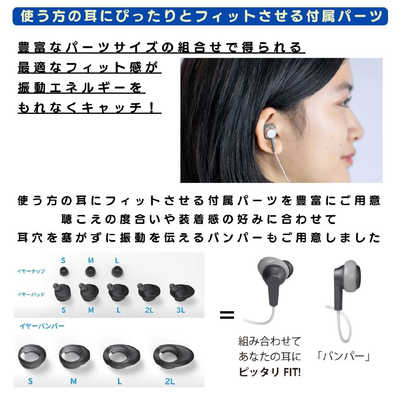 ソリッドソニック 骨伝導集音器 Vibone nezu 3 ブラック の通販