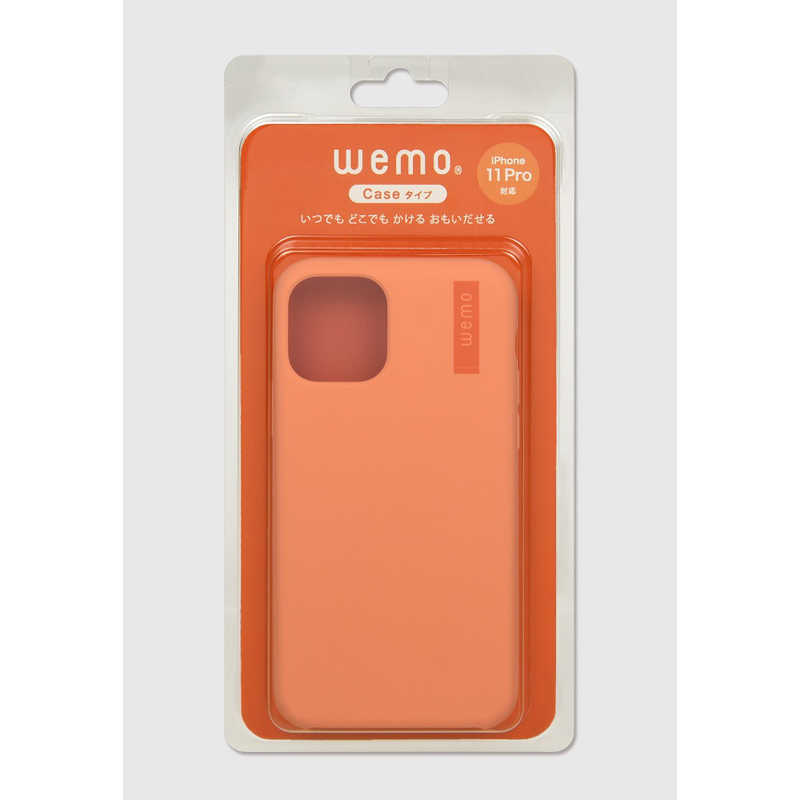 コスモテック コスモテック wemo ウェアラブルメモ ケースタイプ iPhone 11pro用 コーラルレッド WEMO_CCR_11PRO WEMO_CCR_11PRO