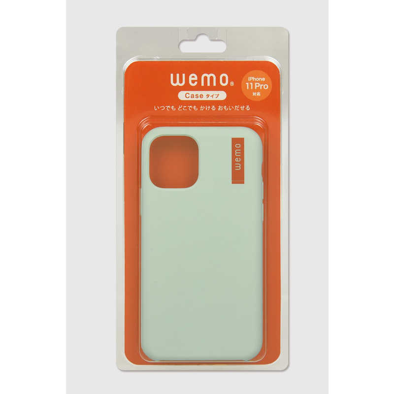 コスモテック コスモテック wemo ウェアラブルメモ ケースタイプ iPhone 11pro用 ペールグリーン WEMO_CPG_11PRO WEMO_CPG_11PRO
