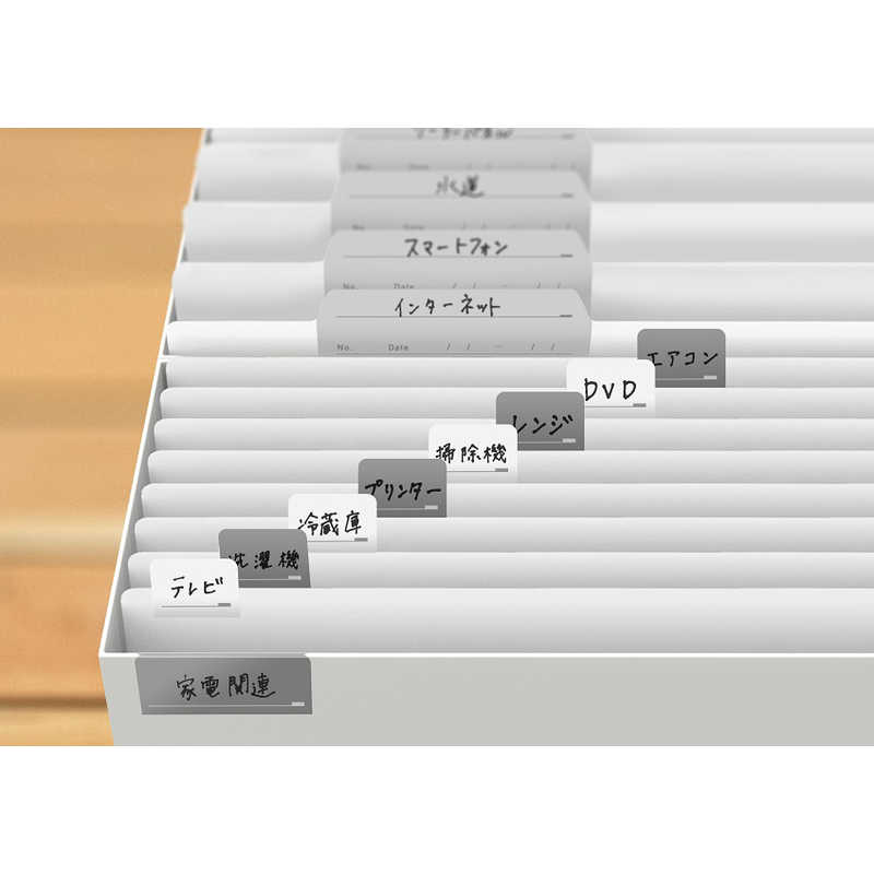 コスモテック コスモテック RT-IS(S) インデックスシール(Sサイズ)ホワイト/グレー(4枚入り) RTISS RTISS