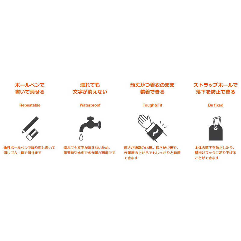 コスモテック コスモテック wemo PRO バンドタイプ ウェアラブルメモ［プロモデル］ ホワイト WEMOBP-WH WEMOBP-WH