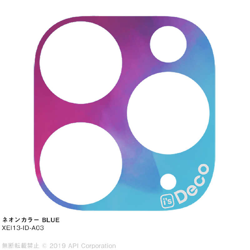 アピロス アピロス is Deco ネオンカラー BLUE for iPhone 11 Pro/ 11 Pro Max EYLE XEI13-ID-A03 XEI13-ID-A03