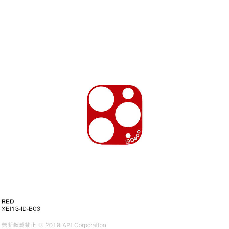 アピロス アピロス is Deco RED for iPhone 11 Pro/ 11 Pro Max EYLE XEI13-ID-B03 XEI13-ID-B03