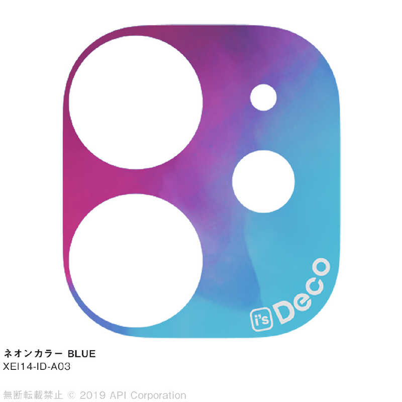 アピロス アピロス is Deco ネオンカラー BLUE for iPhone 11 EYLE XEI14-ID-A03 XEI14-ID-A03