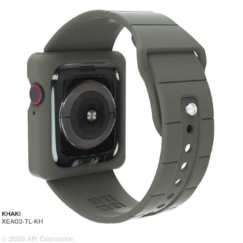 アピロス アピロス EYLE TILE Apple Watch Band Case 44mm KHAKI for Series 6/5/4/SE EYLE XEA03-TL-KH XEA03-TL-KH
