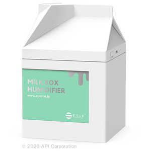 アピロス ミルクボックス型 加湿器 ホワイト EYLE ME01MBWH