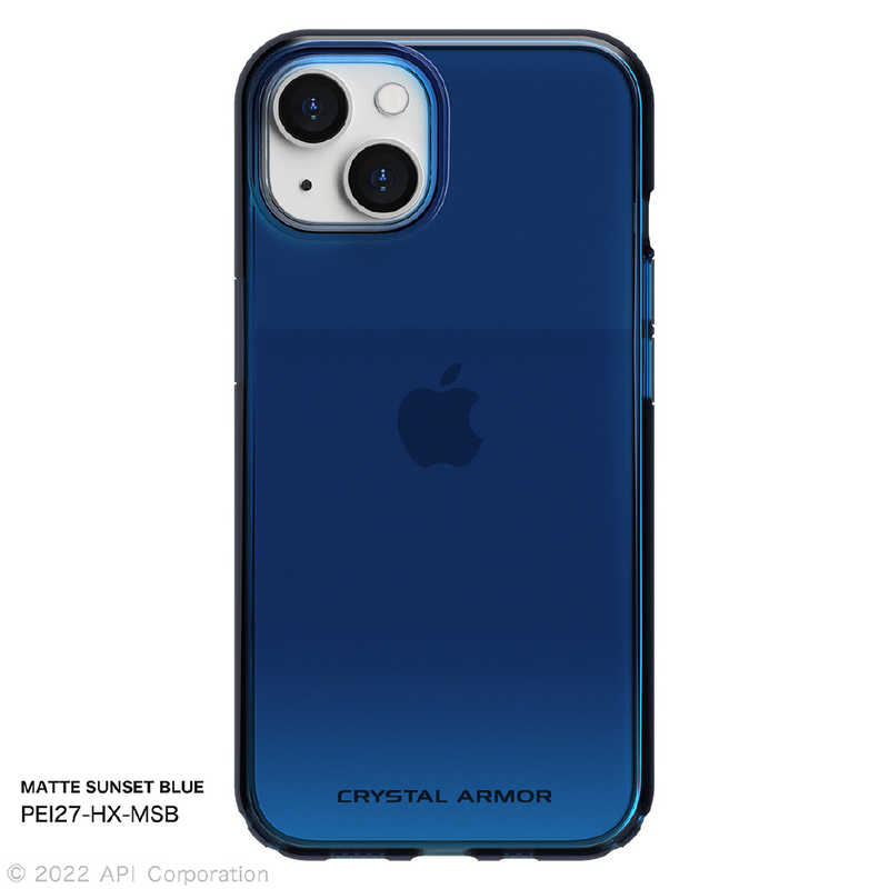アピロス アピロス iPhone 14 6.1インチ HEXAGON MATTE SUNSET BLUE マット サンセットブルー PEI27HXMSB PEI27HXMSB