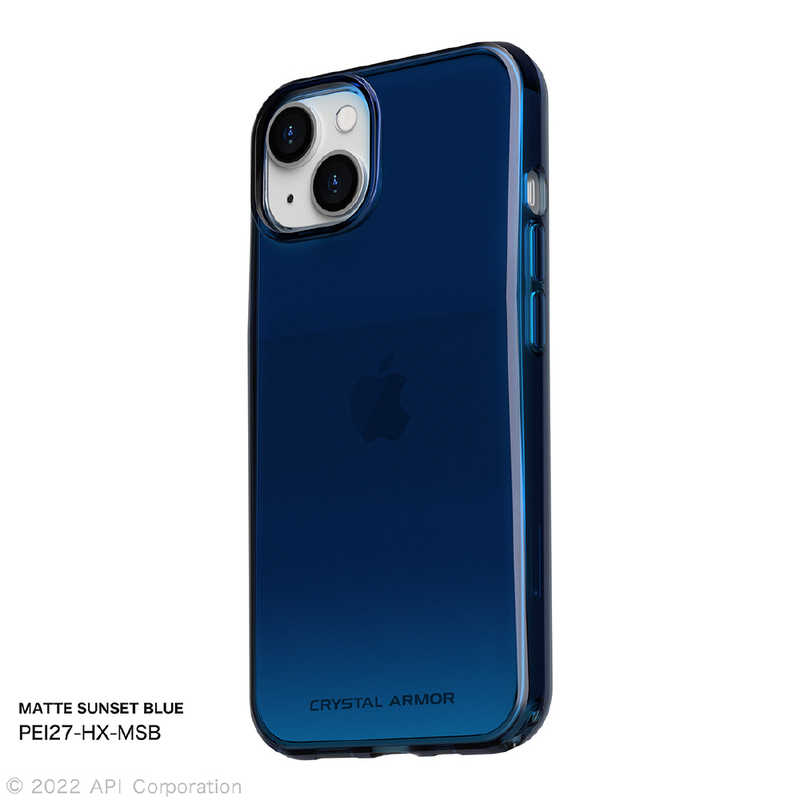 アピロス アピロス iPhone 14 6.1インチ HEXAGON MATTE SUNSET BLUE マット サンセットブルー PEI27HXMSB PEI27HXMSB